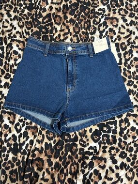 Universal Thread Dark Blue High-Rise Denim Shorts